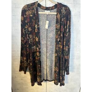 maurices women’s cardigan floral fall colors feminine soft cozycore romantic